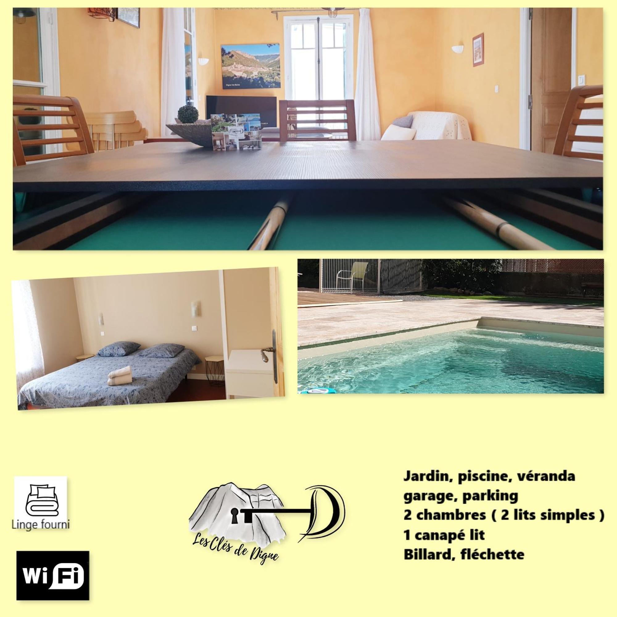 Spacieux T3 Avec Piscine Digne-les-Bains Exteriér fotografie